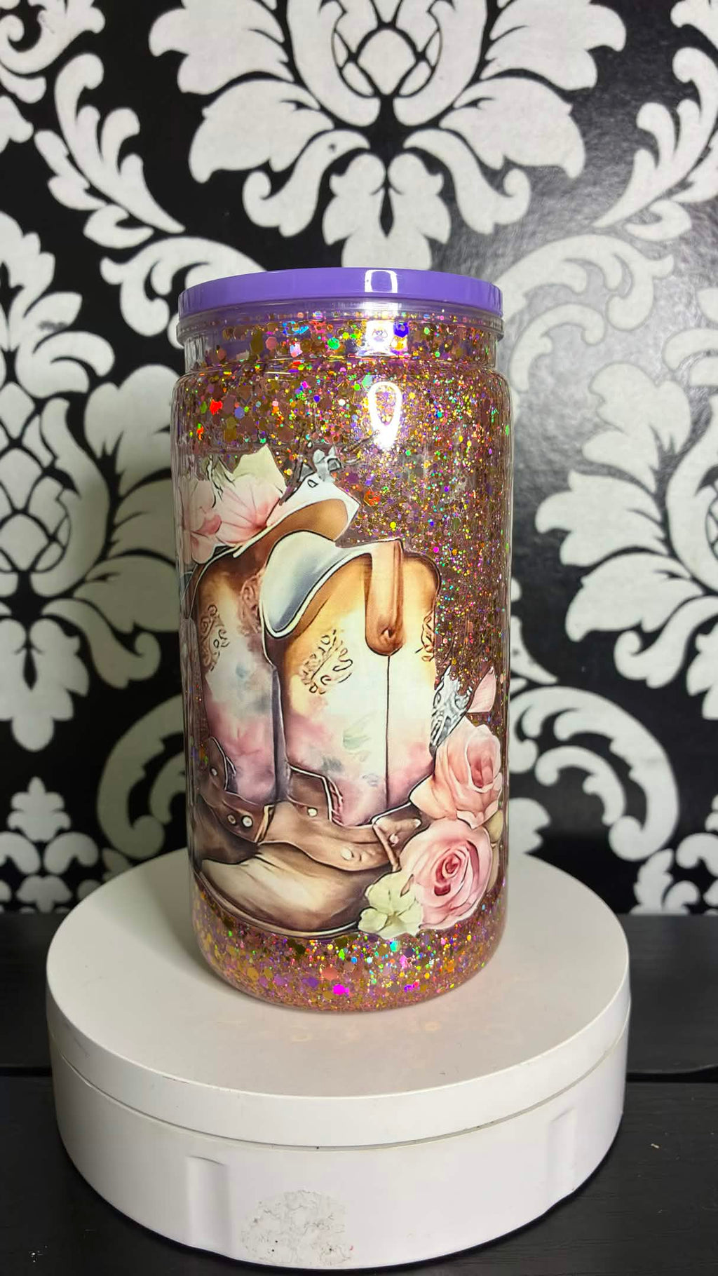 Cowgirl Boots Snowglobe