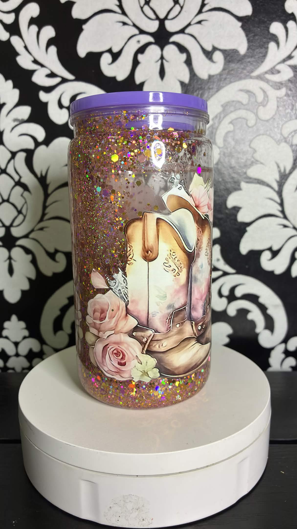 Cowgirl Boots Snowglobe