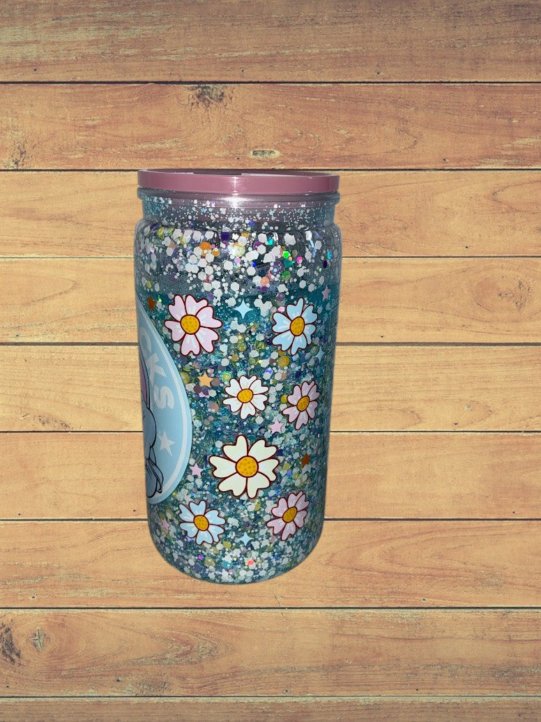 Eeyore Snowglobe 16oz glitter cup