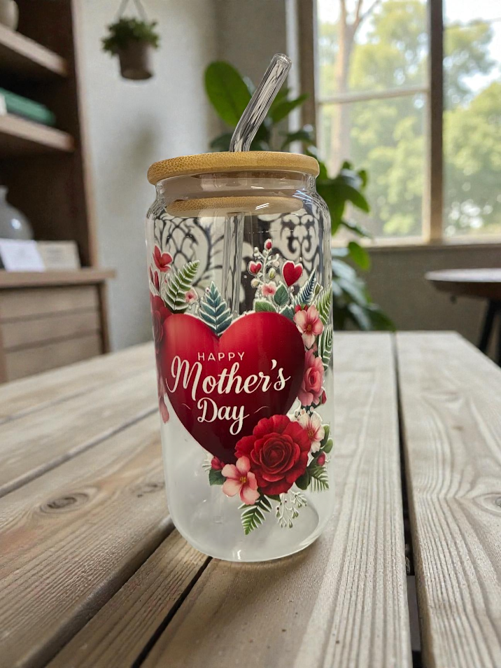 16oz Mother's Day Glassware